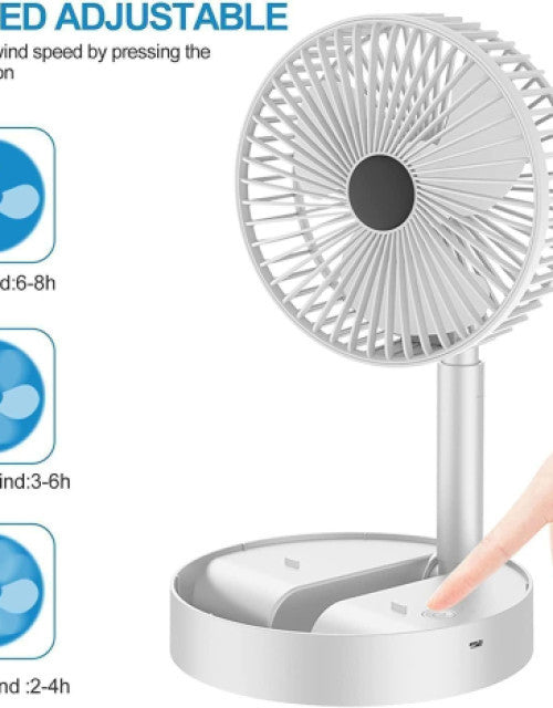 Powerful Rechargeable Table Fan